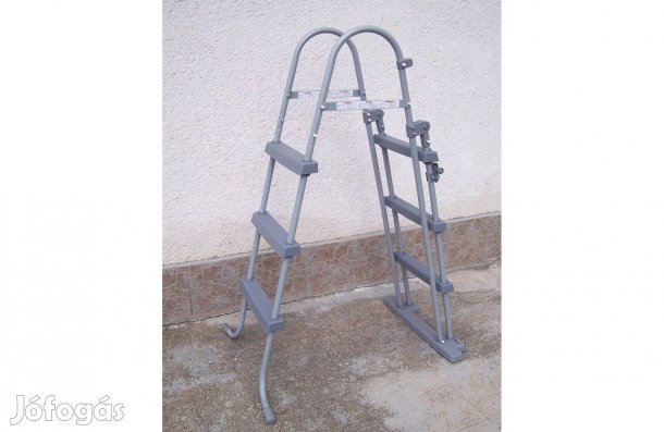 Újszerű!!! Féláron!!! 107 cm-es biztonsági medencelétra medence létra
