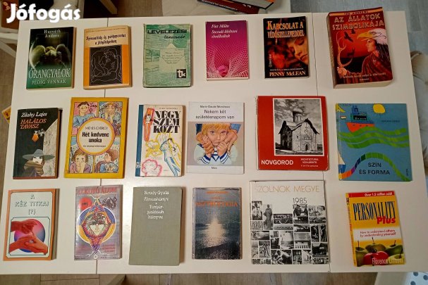 Újszerű allapotu könyvek 500 Ft/db, vagy csomagban megbeszélés tárgya 