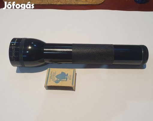 Újszerű amerikai masszív nagy maglite fekete népnevelő rendőr rúdlámpa