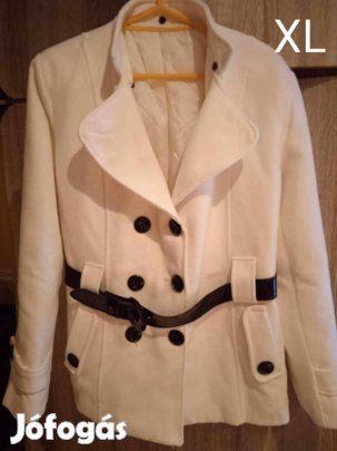 Újszerű csuklyás női télikabát