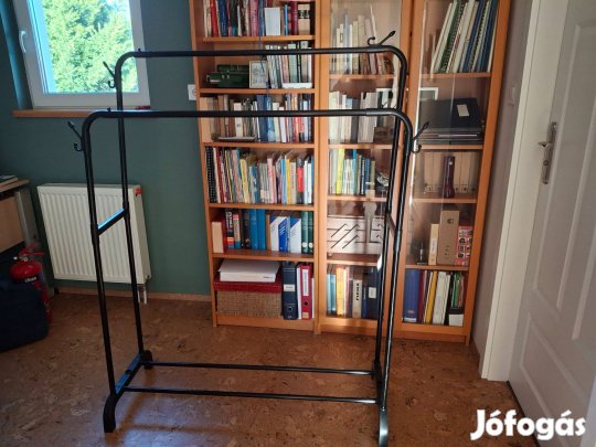 Újszerű dupla ruhatartó állvány