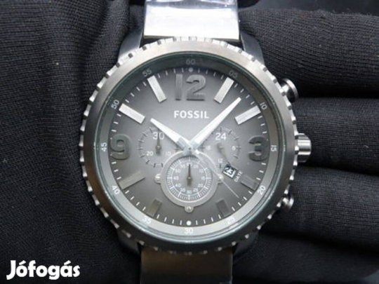 Újszerű eredeti Fossil Gage férfi acél oversized óra - BQ1651