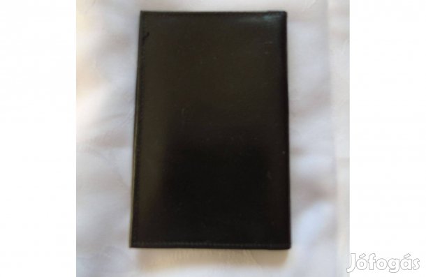 Újszerű fekete bőr irattartó brifkó