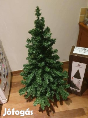 Újszerű imperial pine everlands karácsonyi műfenyőfa tartóval dobozába