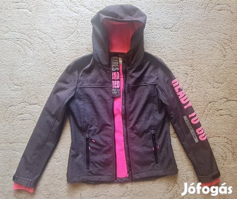 Újszerű kb 158-as polárral vékonyan bélelt lányka átmeneti kabát