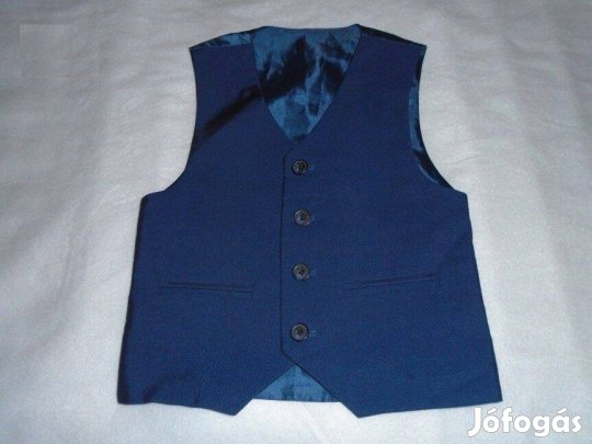 Újszerű kék alkalmi mellény 2 évesre (méret 92)