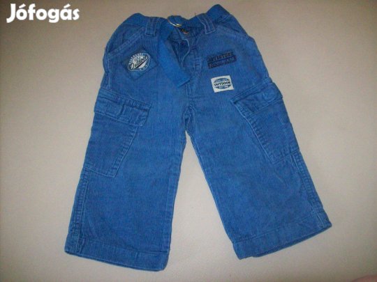 Újszerű kék nadrág 9-12 hó (méret 74/80)