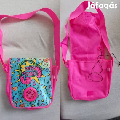 Újszerű kislány táska beépített hangszóróval (jack dugóval)