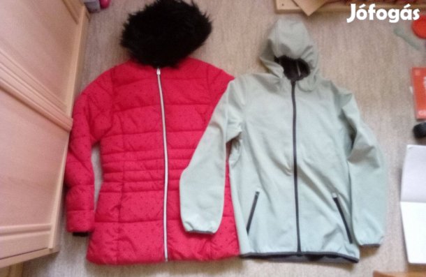 Újszerű lány tavaszi softshell dzseki télikabát olcsón 158 164