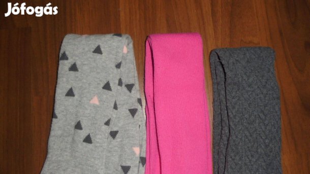 Újszerű lányka harisnya harisnyanadrág csomag - 134 - 140 - 146 / 3db