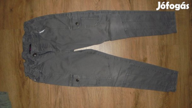 Újszerű lányka szürke oldalzsebes cargo nadrág farmer 146 - 152