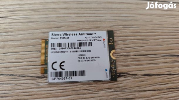 Újszerű laptop 4G LTE kártya Sierra Wireless Airprime EM7455 mobilinte