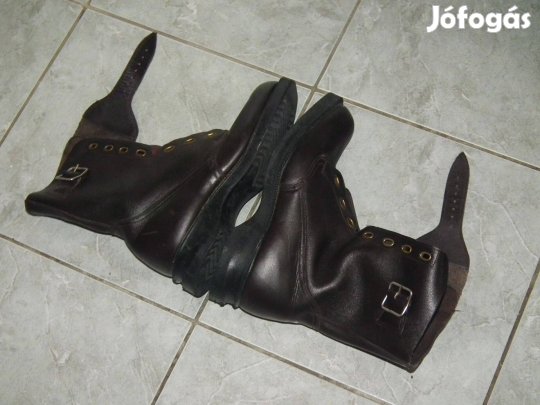 Újszerű magyar barna surranó katonai bakancs nr.7 (40-es)