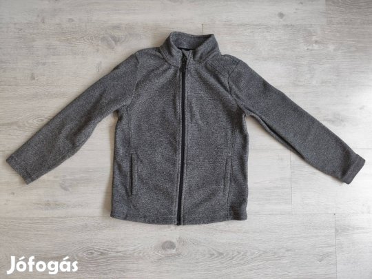 Újszerű meleg, uniszex, szürke pulóver, pulcsi - 134-140, 8-10 év