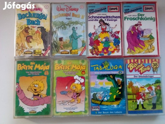 Újszerű német nyelvű mese kazetta Maja Dzsungel könyve Bibi und Tina