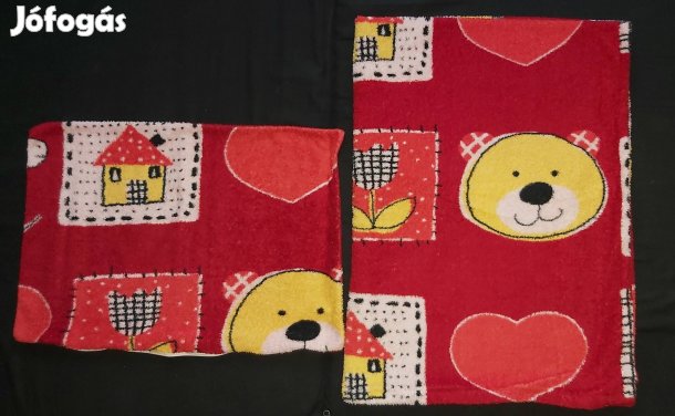 Újszerű óvodai méretű, puha, meleg, macis ágyneműhuzat szett 