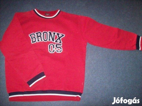 Újszerű piros színű pulóver 12-13 évesre (méret 158)