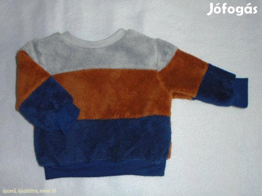 Újszerű puha pulóver újszülöttre (méret 50)