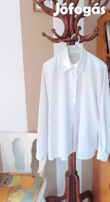 Újszerű selyem muszlin gombos női blúz pl felszolgálóknak