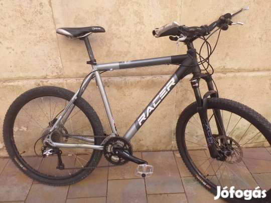 Újszerű svájci Racer hidrofékes, Deore XT, lock-out, kerékpár, bicikl