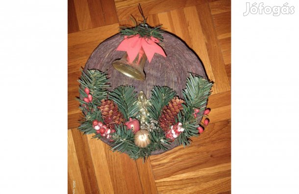 Újszerű szép karácsonyi dísz ajtódísz, kopogtató eladó