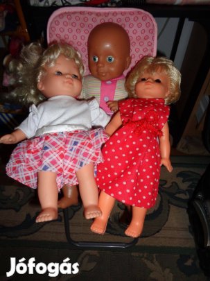 Újszerű szép retró gyerek játékbabák olcsón