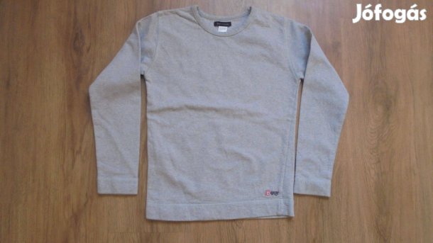 Újszerű szürke Decathlon lányka pamut pulóver - 140
