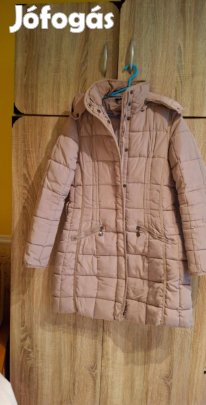 Újszerű vastag csuklyás női télikabát