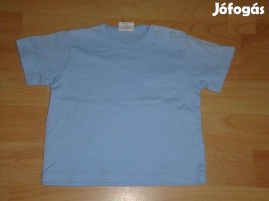 Újszerű világoskék póló 6-9 hó (méret 74)