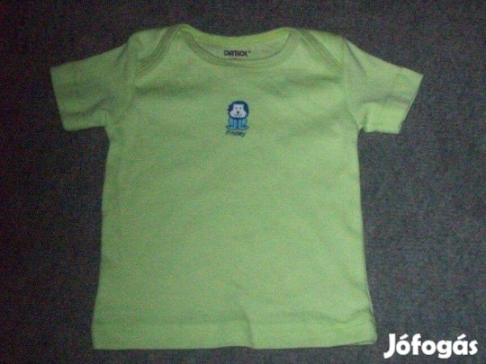 Újszerű zöld oroszlán mintás póló 3-6 hó (méret 68)