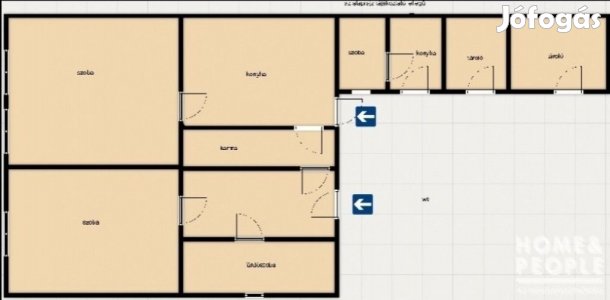 Üllés központjában családi ház eladó