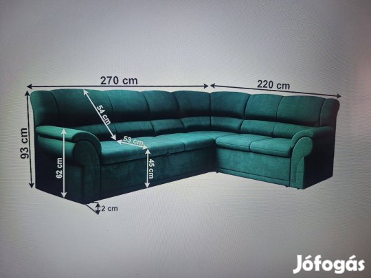Ülögarnitúra Bör Smaragdzöld Kifogástalan Állapot!!