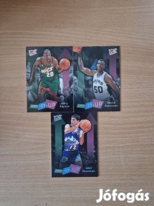 Ultra Fleer 1996-97 Step-it-up kosaras kártyák 3db