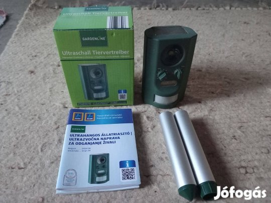 Ultrahangos, napelemes állatriasztó