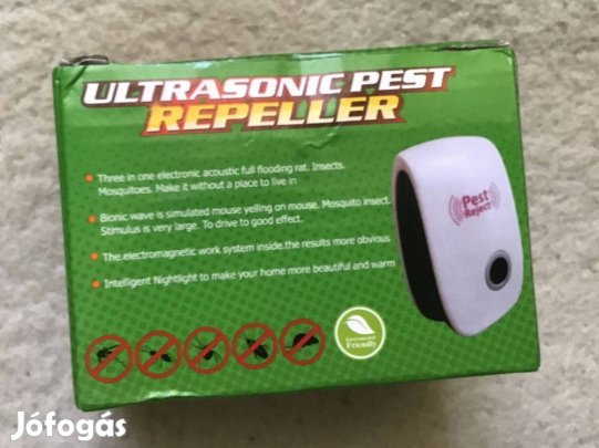 Ultrahangos kártevőirtó (bogarak, legyek, szúnyogok, hangyák, pókok )