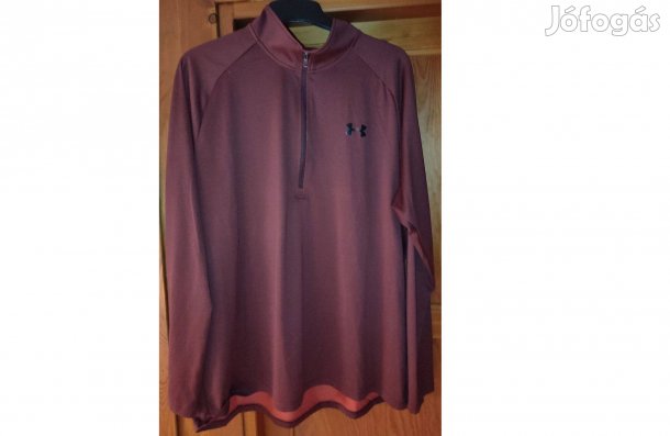 Under Armour bordó eredeti cipzáras nyakú XL-es felső (44.)
