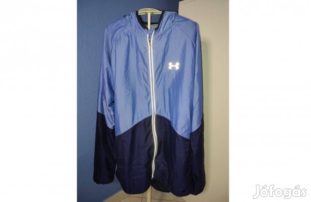 Under Armour eredeti sötétkék lila kapucnis futódzseki (XL)