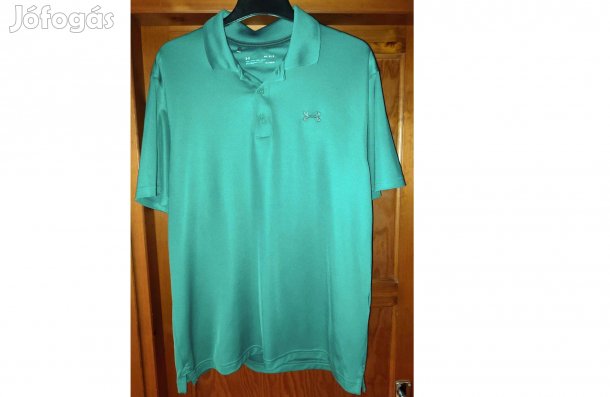 Under Armour eredeti zöld galléros póló M-es (52.)