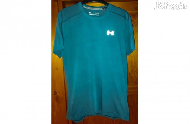 Under Armour zöld csíkos eredeti M-es póló (50.)