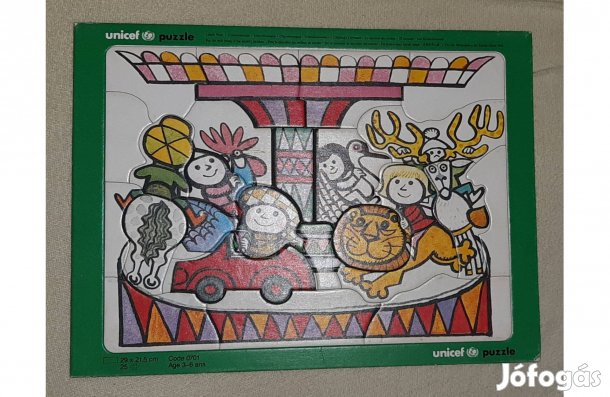 Unicef gyerek kisgyerek gyermek készségfejlesztő puzzle