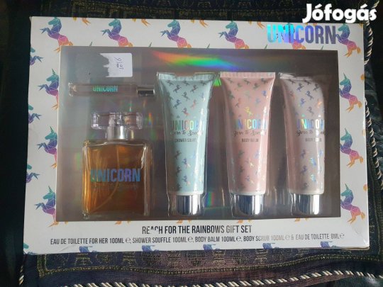 Unicorn Reach for Rainbows parfüm szett, neszeszer,lámpa