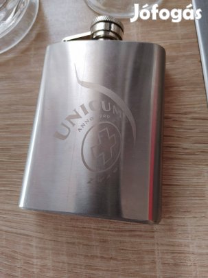 Unicum fém lapos palack flaska kulacs