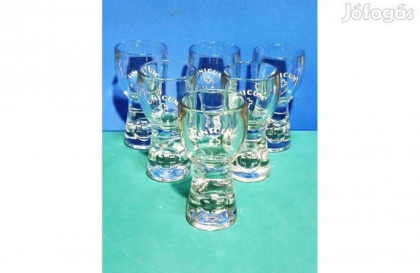 Unicumos pohár (6 db, m : 11 cm)