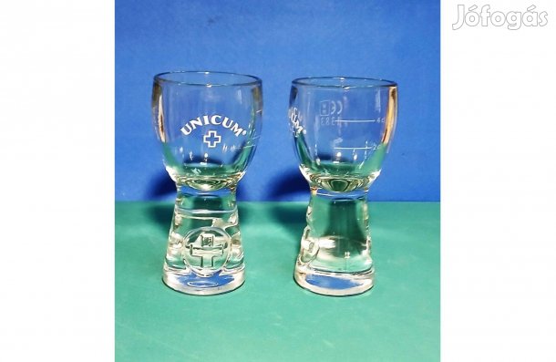 Unicumos pohár - mércés 2 és 4 c (2 db, 11 cm)