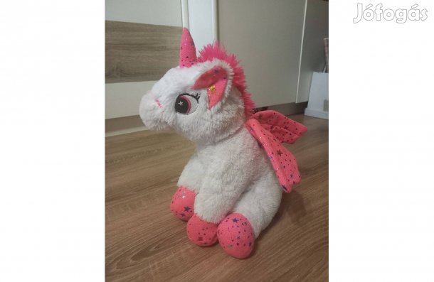 Unikornis Szárnyas lovacska egyszarvú plüss 40cm