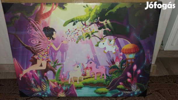 Unikornis fali kép - új, bontatlan 50x70cm