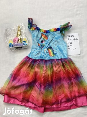 Unikornis jelmez, póni jelmez, Rainbow Dash jelmez DK648