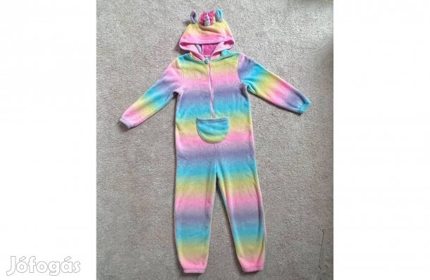 Unikornis jelmez szivárványos színekben (122-128 méret, 6-8 éves)