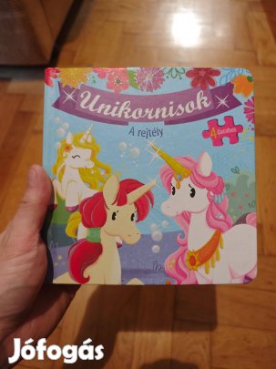 Unikornis puzzle interaktív köny kisgyereknek