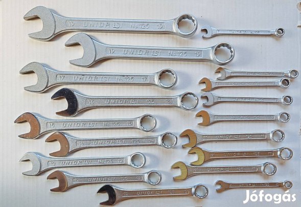 Unior Csillag-villáskulcsok vegyesen LSI 125 hibátlanok